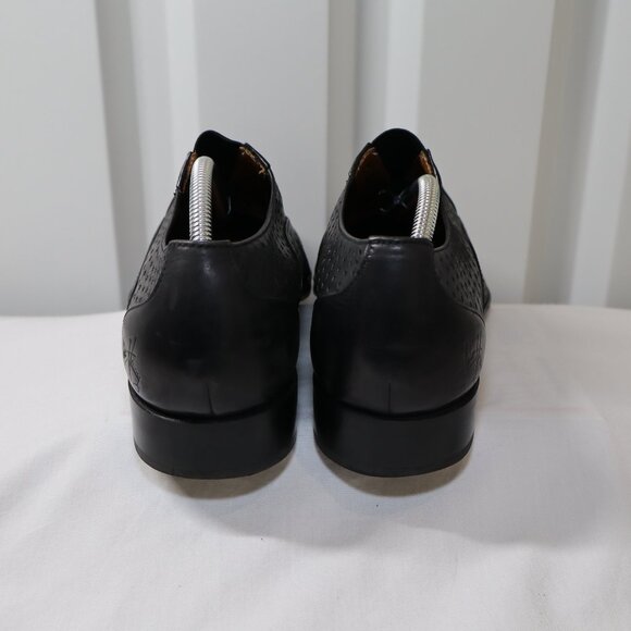 John Fluevog Mens The Gateways Sather Black Slip On Loafer Size 10.5 Leather - Picture 5 of 10